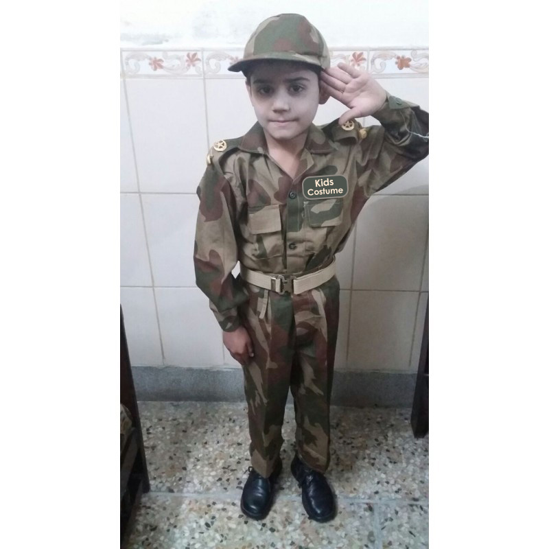 pak army commando kids uniform costume for boys
