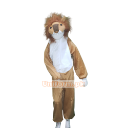 Lion Jumpsuit Costume For Kids With Lion Head Cover