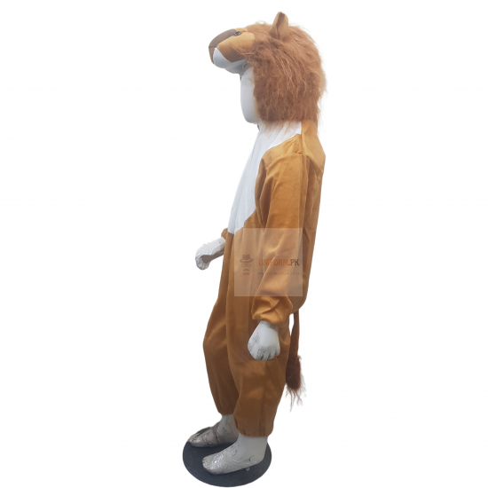 Lion Jumpsuit Costume For Kids With Lion Head Cover