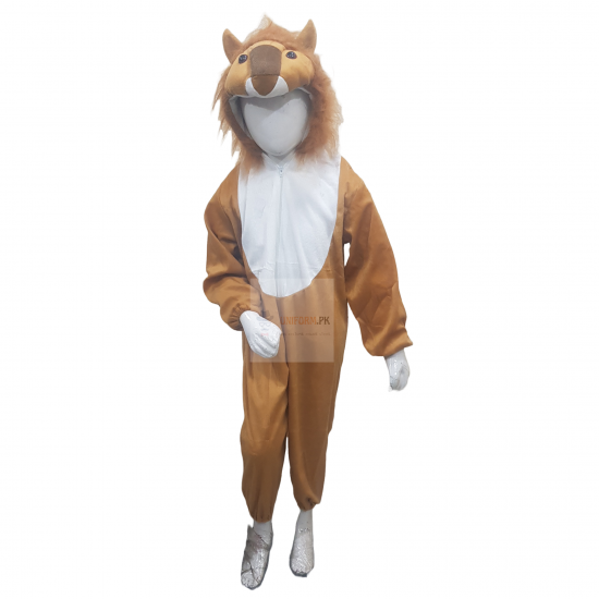 Lion Jumpsuit Costume For Kids With Lion Head Cover