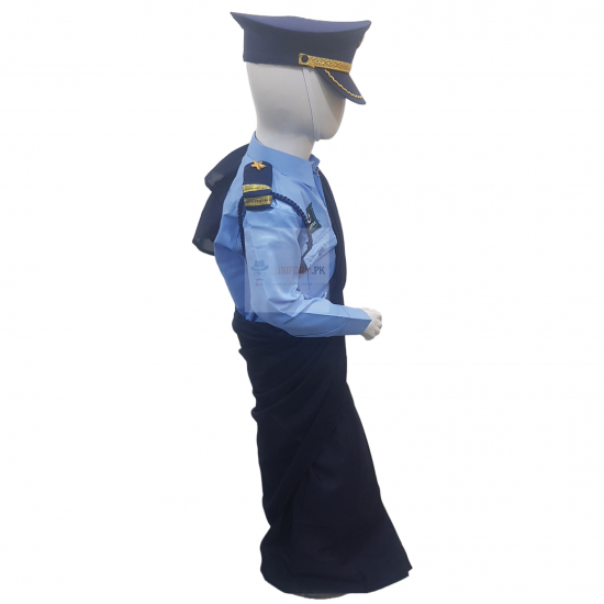 Pakistan Air Force Saree Costume For Kids Pakistan Air force PAF Female Uniform