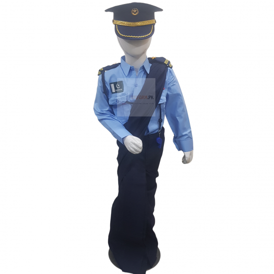 Pakistan Air Force Saree Costume For Kids Pakistan Air force PAF Female Uniform