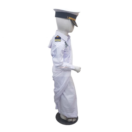 Pakistan Navy Saree Costume For Kids Female Uniform