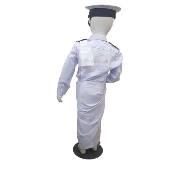 Pakistan Navy Saree Costume For Kids Female Uniform