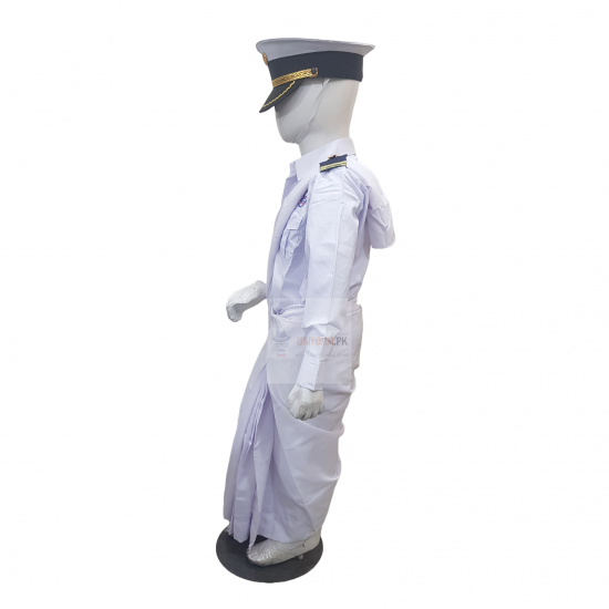 Pakistan Navy Saree Costume For Kids Female Uniform