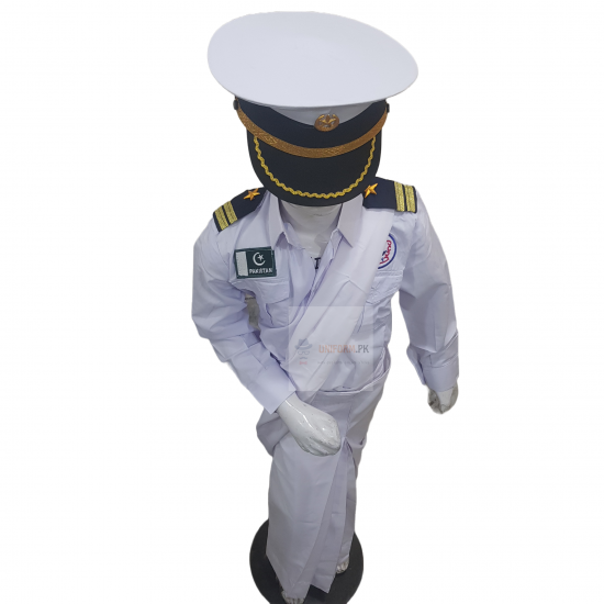 Pakistan Navy Saree Costume For Kids Female Uniform