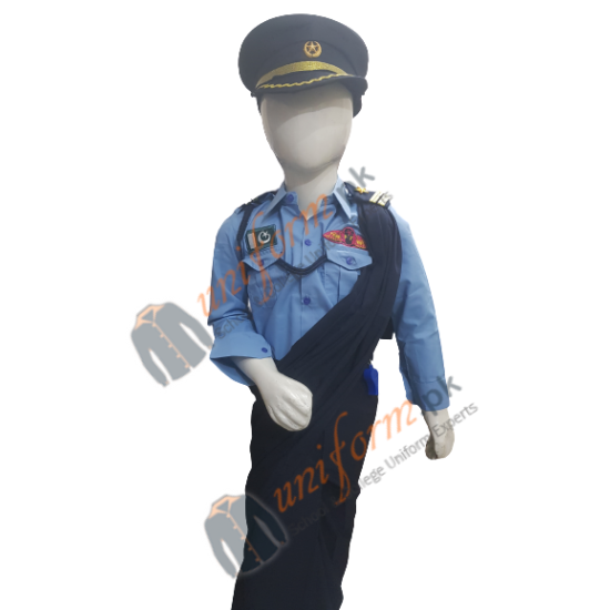 Pakistan Air Force Saree Costume For Kids Pakistan Air force PAF Female Uniform Pakistan Air Force Saree Costume For Kids Pakistan Air force PAF Female Uniform