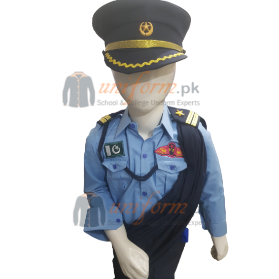 Pakistan Air Force Saree Costume For Kids Pakistan Air force PAF Female Uniform Pakistan Air Force Saree Costume For Kids Pakistan Air force PAF Female Uniform