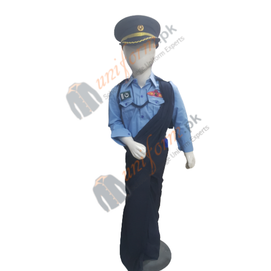Pakistan Air Force Saree Costume For Kids Pakistan Air force PAF Female Uniform Pakistan Air Force Saree Costume For Kids Pakistan Air force PAF Female Uniform