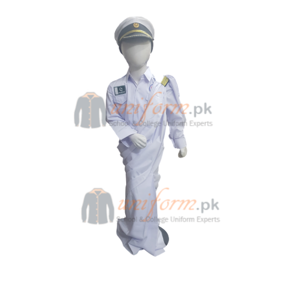 Pakistan Navy Saree Costume For Kids Female Uniform