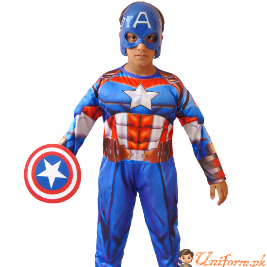 Captain America Muscle Costume For Kids Buy Online In Pakistan
