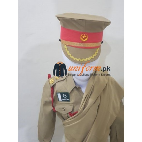 Pakistan Army Female Officer Uniform For Kids