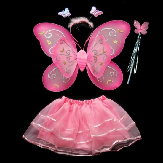 Princess Fairy Girl Butterfly Kids Costume for School Party Princess Fairy Girl Butterfly Kids Costume for School Party