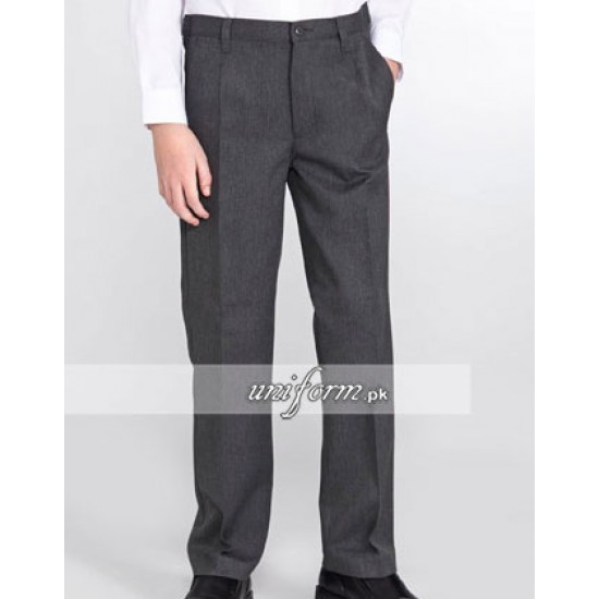 Boys Grey School Dress Pants