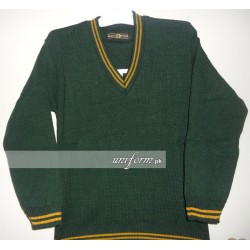 Green Full Sleeves Sweater for School