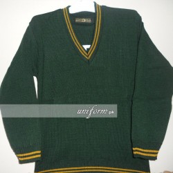 Green Full Sleeves Sweater for School