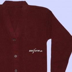 Girls Maroon Cardigan for School